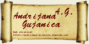 Andrijana Gujanica vizit kartica